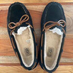 UGG Black and Brown Women's Slippers